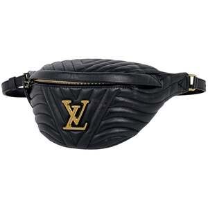 Louis Vuitton New Wave Bum Bag, Waist Body Leather, Noir (Black), M53750, Wom...